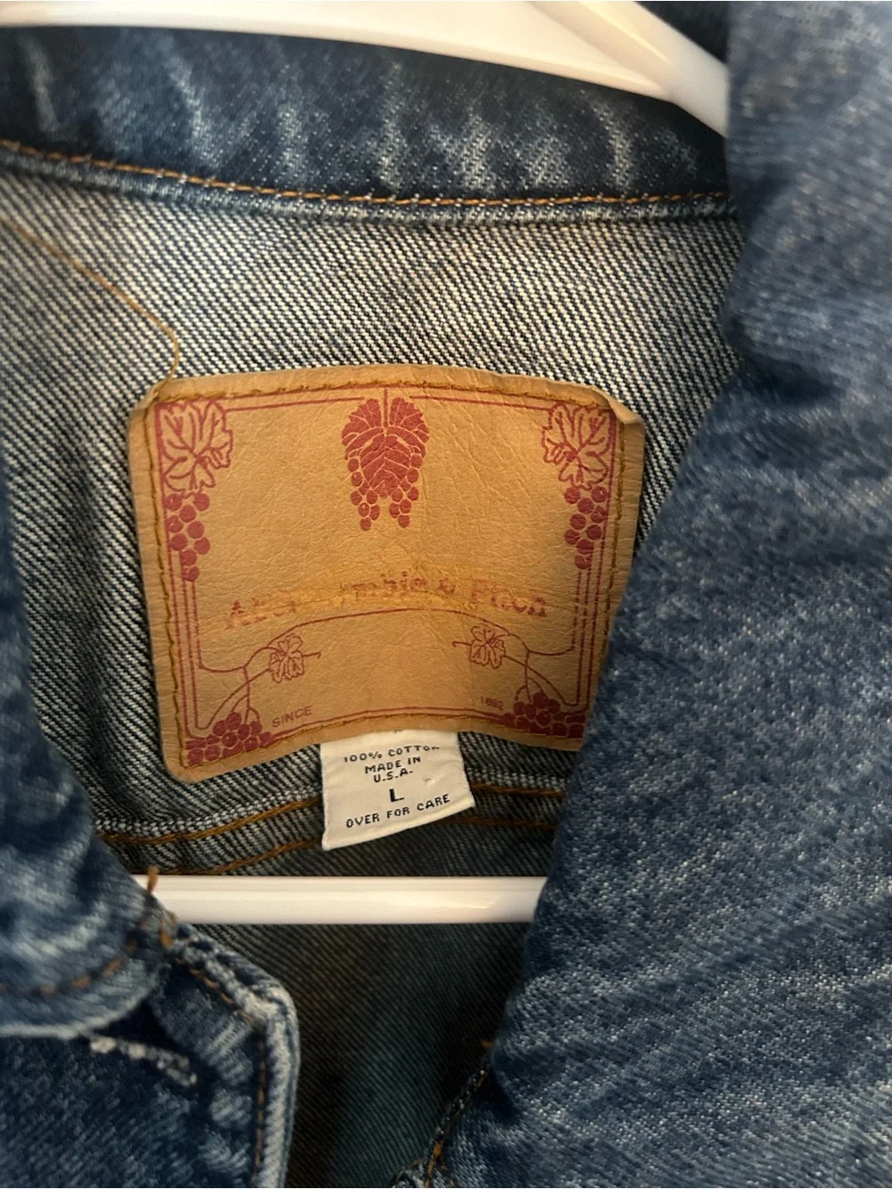 Abercrombie & Fitch Kids Dark Blue Denim Jean Jacket
